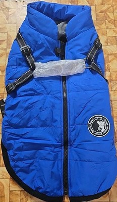 Gyuzh Waterproof, fleece lined small dog coat with reflective harness