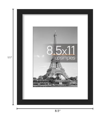 upsimples 8,5x11 Bilderrahmen, Display 6x8 mit Passepartout oder 8,5x11 ohne, Wand - Bild 3 von 12