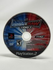 WWE SmackDown vs Raw 2007 PS2 PlayStation 2 Pristine Disc Only Authentic Tested