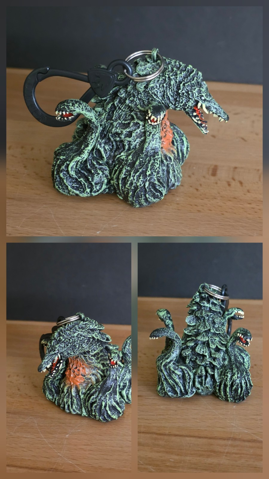 Toho Surreal Entertainment Godzilla Biollante PVC Hangers Keychain Figure