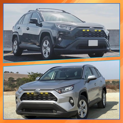 LED Front Grille Lights Kit for Toyota RAV4 2019 2020 2021 2022 Yellow W/Wiring - Picture 11 of 11