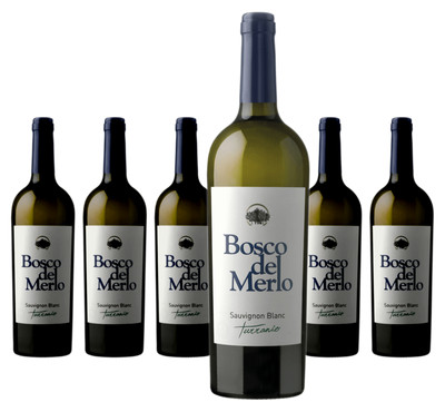 6 x Bosco del Merlo Sauvignon Blanc Turranio DOC Friuli   2024