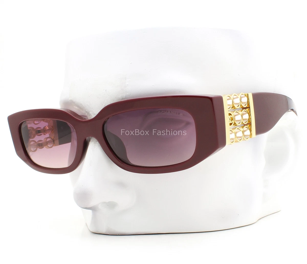 CHANEL Red Oval Sunglasses for Women for sale | eBay