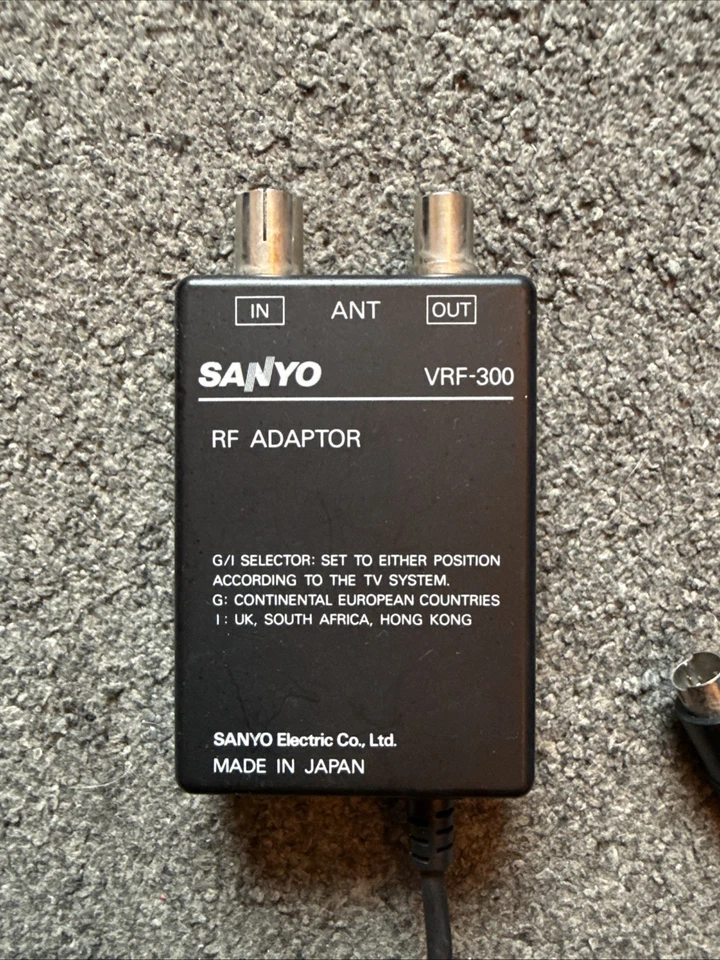 Sanyo RF Adaptor VRF-300 Genuine Made In Japan Video Camera Camcorder Accessory - Image 2 of 4