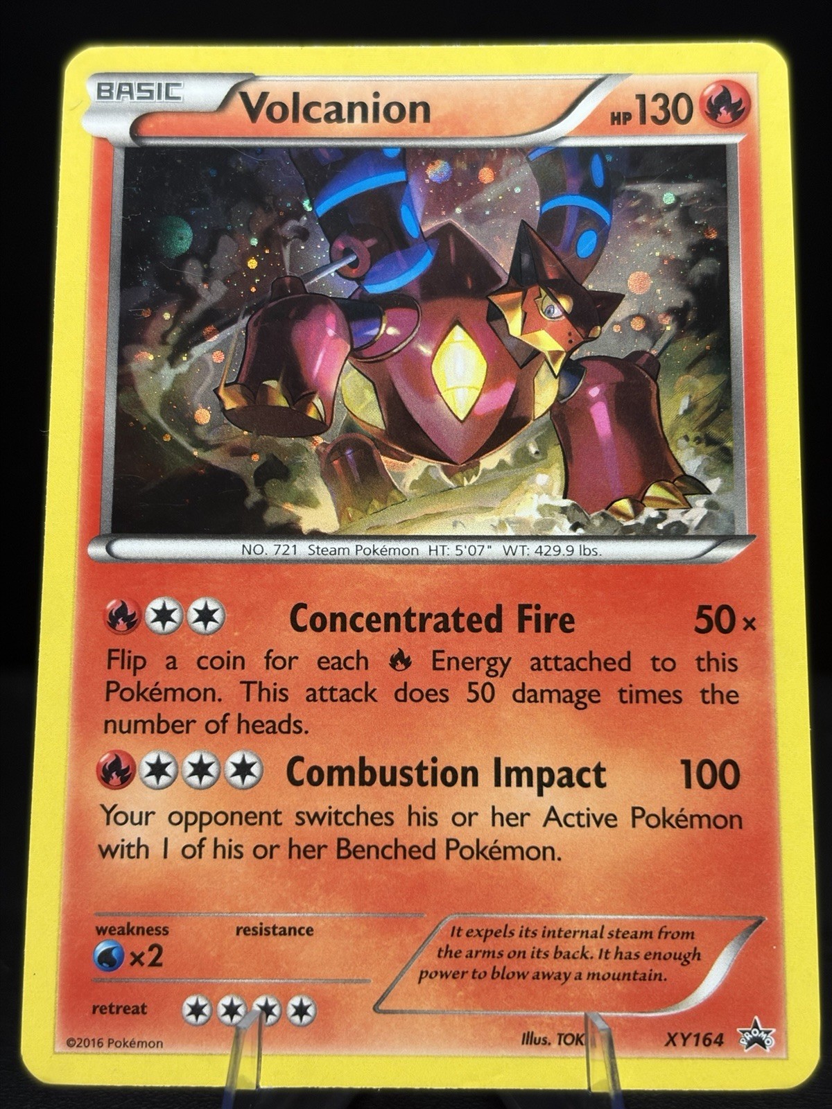 Pokémon Volcanion XY164 XY Black Star Promo LP/NM