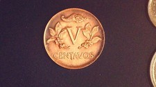 NICE 1967 COLOMBIA 5 CENTAVOS COIN