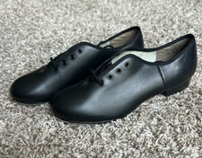 Capezio CG55 TeleTone Xtreme Tap Shoes Adult 8M H9 65 Leather Upper Black LaceUp