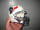 RIDDELL HOUSTON TEXANS PROTOTYPE MINI HELMET 3 5/8 NFL WHITE — photo 3