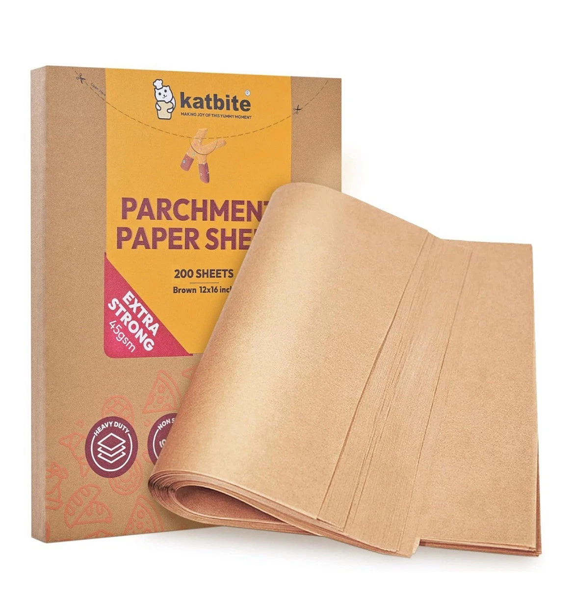 Katbite 200Pcs 12X16 in Unbleached Parchment Paper for Baking, Precut Parchment
Opens in a new windo
