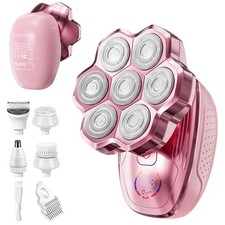 Electric Razors for Women Legs, 5-in-1 electric razor women, Pink