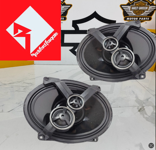 HD14-25 Harley CVO Rockford Fosgate 5x7 Saddlebag Lid Speakers Street Road Glide