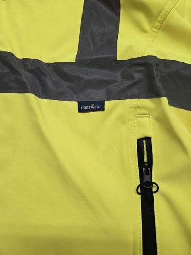 Portwest US428 Hi-Vis Reflective Softshell Waterproof Safety Work Jacket ANSI XL image 13