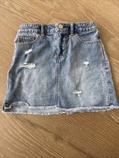 Gap Girls Denim Jean Skirt Adjustable Waist Size 7