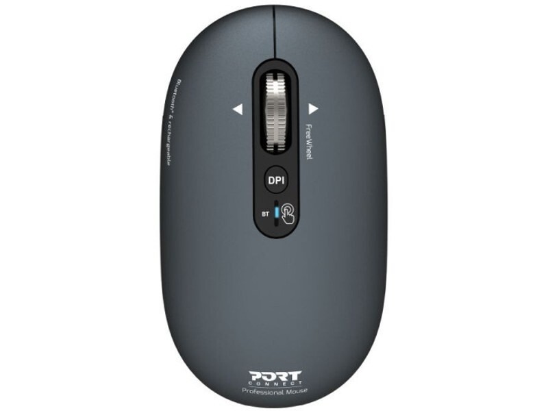 Souris sans fil ergonomique contre la fatigue du poignet Pure Mac PORT Designs gris
