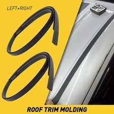 A Pair Black Roof Trim Molding Kit LH&RH For 2012-2015 Honda Civic Sedan 4-Door