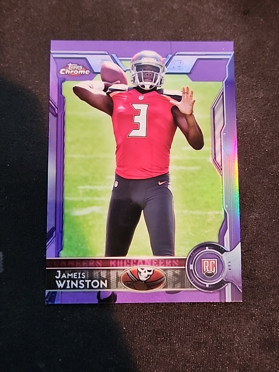 2015 Topps Chrome - Rookies Jameis Winston #200 Purple Refractor (RC)