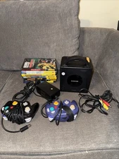 Nintendo Game Cube Black Bundle Multiple Games (TESTED)