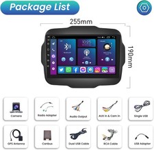 4 64G Android Auto Stereo Radio GPS Carplay NAVI RDS For Jeep Renegade 2015-2020