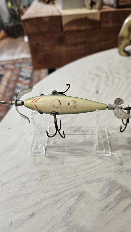 Accesorios vintage Heddon 100 Minnow 1907c GCB sin marca, herrajes para tazas Foto 3 de 4