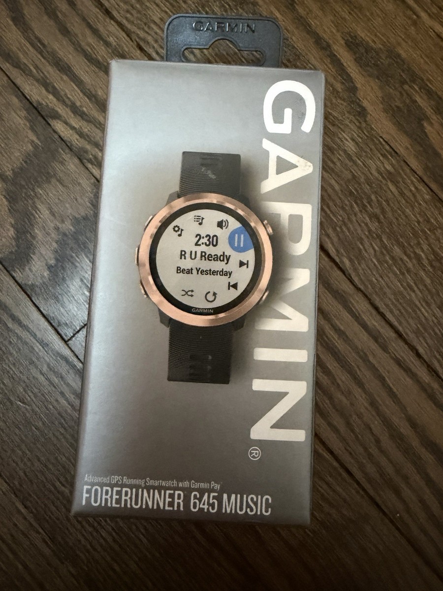 Garmin Forerunner 645 Music Sport Watch - Black for sale online | eBay