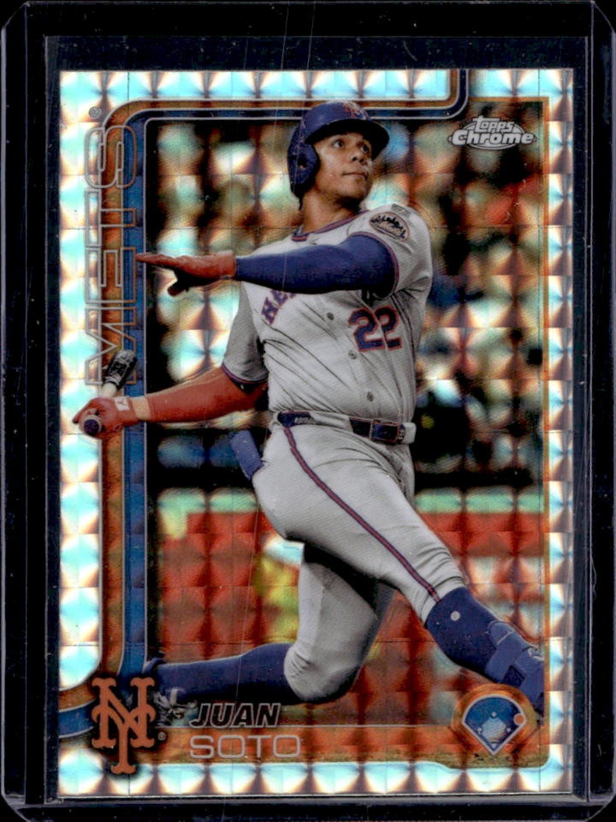 2025 Topps Chrome Juan Soto X-Fractor #200 Mets