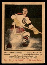 1951-52 Parkhurst VG/EX Pete Babando Rookie #51