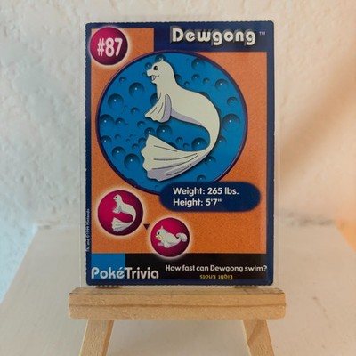 Dewgong #87 Pokemon Burger King 1999 PokeTrivia Movie Card Original 151
