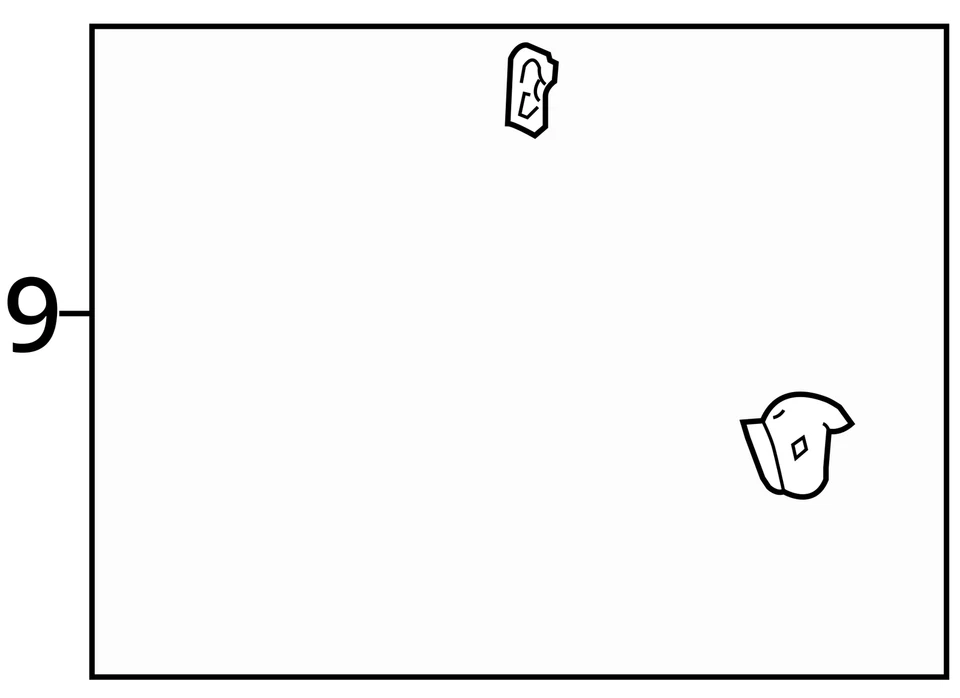 FITS 2003-2008 PONTIAC VIBE RAIL F/CMPT FRT INR SI 88972288 - NEW OEM 88972288 - Image 3 of 3