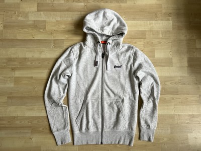 Superdry Sweater Herren Sweatpullover Sweatjacke Sweatshirt | Grau XS | Wie Neu
