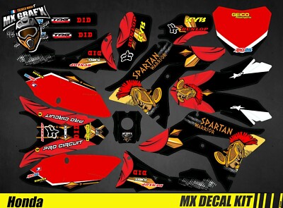 Motorrad Deko Kit für / Mx Decal Kit for Honda CRF - Warrior