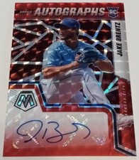 2022 Mosaic Rookie Auto Choice Fusion Red #RAM-BR Jake Brentz Kansas City Royals