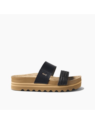 Sandalias Reef Cushion Vista Hi trenza negra para mujer - Imagen 6 de 6