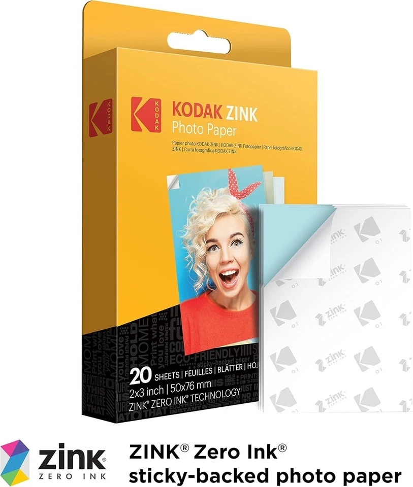 20 Sheets of Zink 2x3  Photo Paper - No Ink Needed, Vibrant Prints - Image 4 of 4