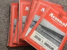 ARSENAL HOME PROGRAMMES FROM 1952/3 TITLE DIV 1 WINING SEASON - CHOOSE FROM LIST