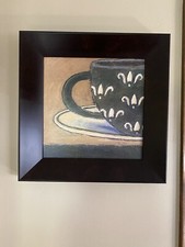Coffee Cup  cappuccino coffee Framed Print Art Wall Home D cor Picture