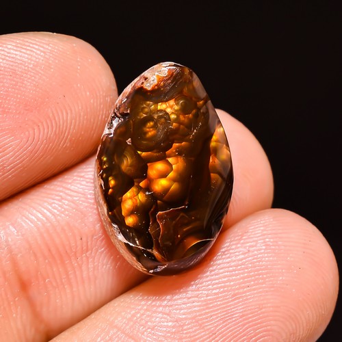 480.00 Cts. natural FIRE AGATE fancy cabochon loose gemstones (55 Pcs bulk lot) - Picture 16 of 24