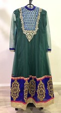 Party Wear Embroidered Net Anarkali Dress