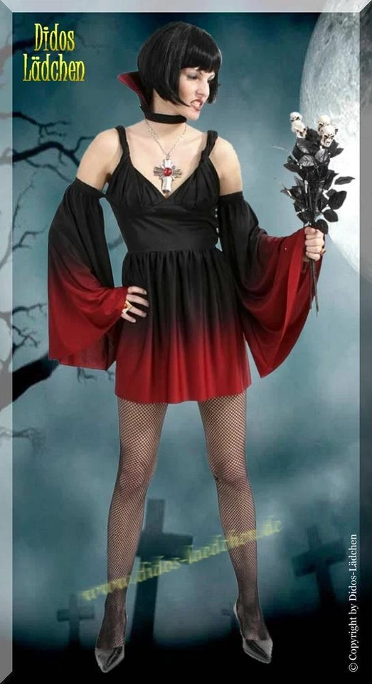 Karneval Fasching Kostüm vamprin Vampir Hexe grösse 38 - Bild 1 von 1