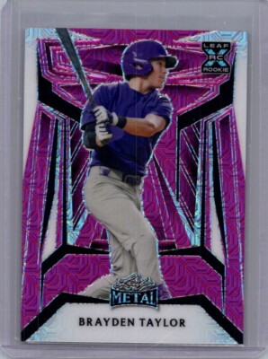 Brayden Taylor 2024 Leaf Baseball 1/1 Pre Production Proof
