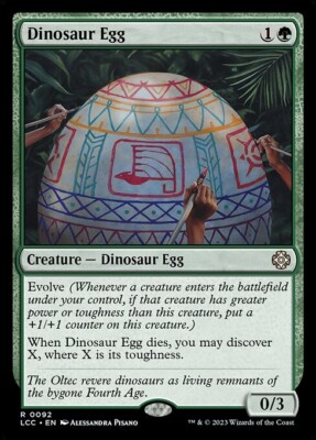 *MtG: 2x DINOSAUR EGG - Commander: The Lost Caverns of Ixalan Rare - magicman*