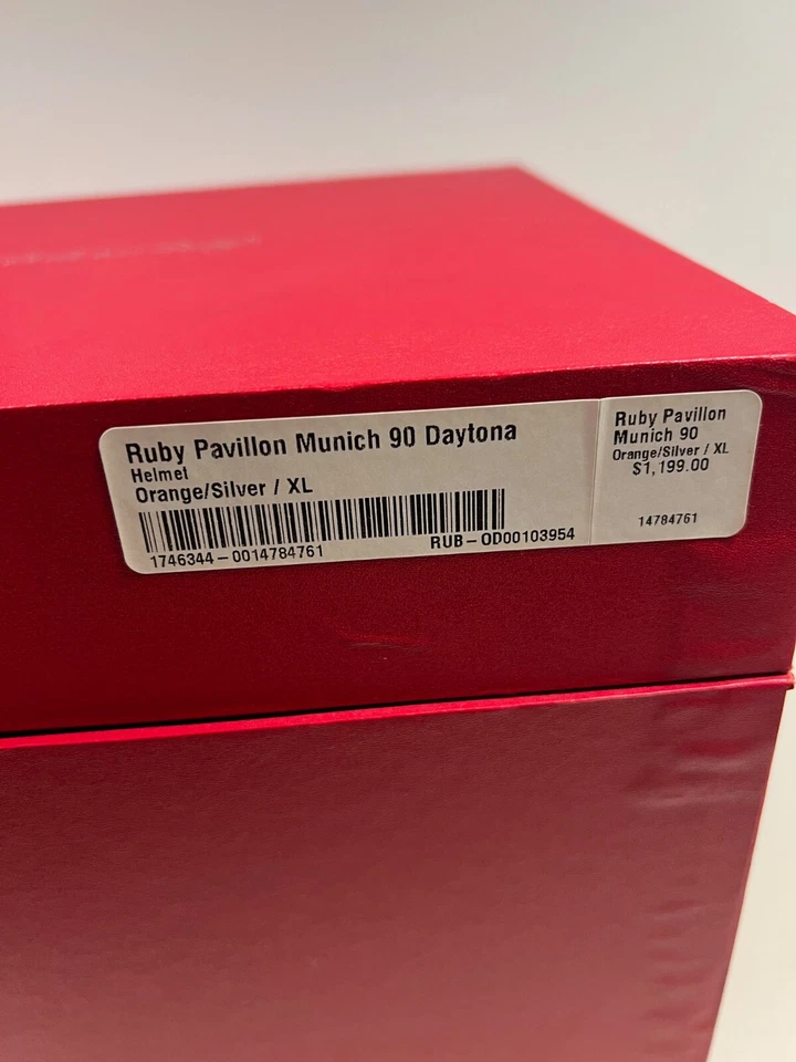 Ruby Pavillon Munich 90 Daytona Motorcyle Helmet XL Paris - Image 3 of 4