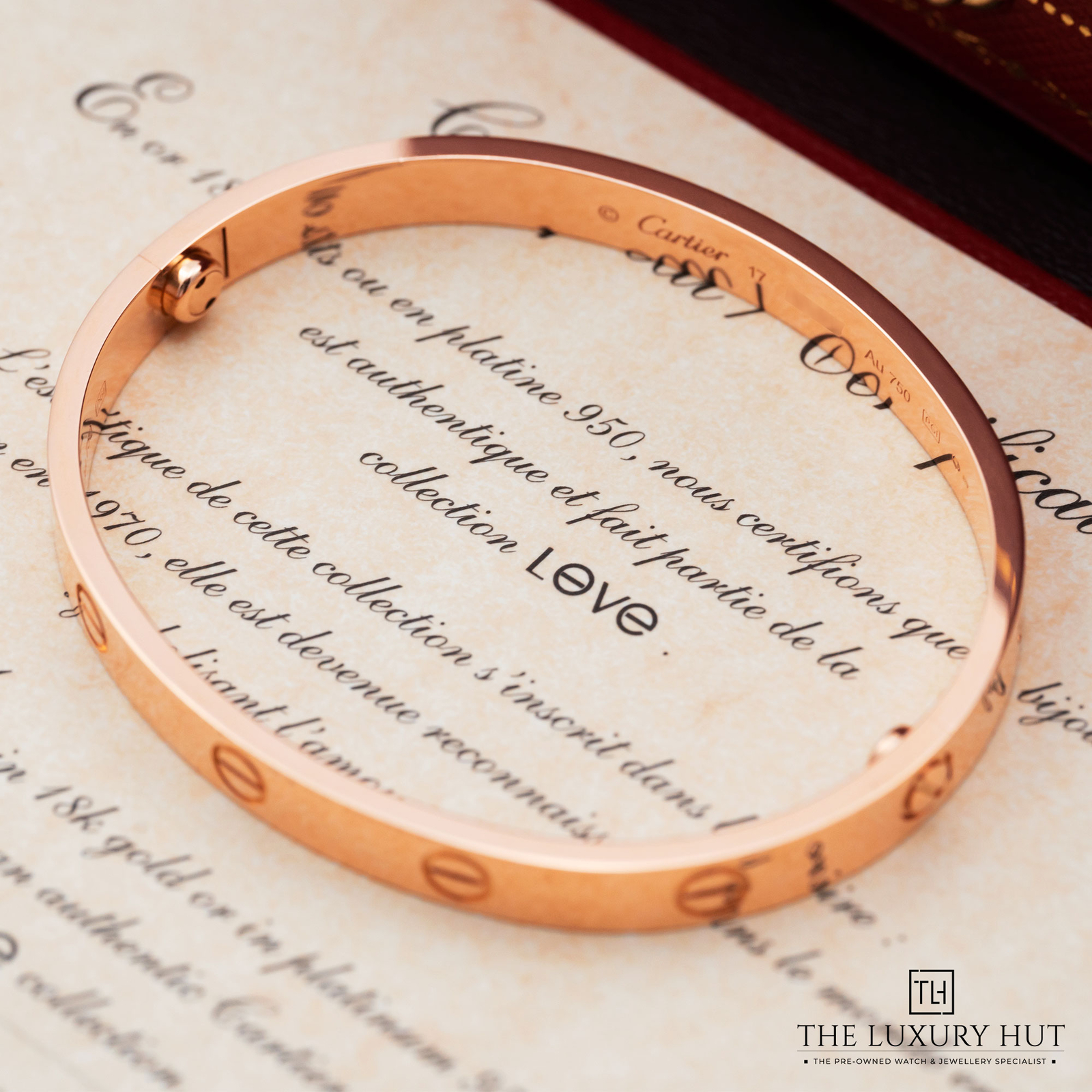 Cartier 18ct Rose Gold ‘Classic’ Love Bangle - Size 17 - 2019