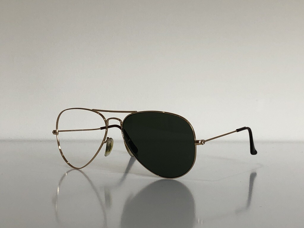 Ray Ban RB 3025 001/51 Aviator Large Metal Gold Brown Frame 