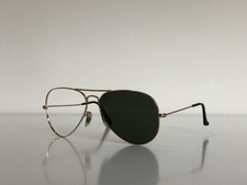 Ray Ban RB 3025 001/51 Aviator Large Metal Gold Brown Frame Sunglasses 58-14 2N