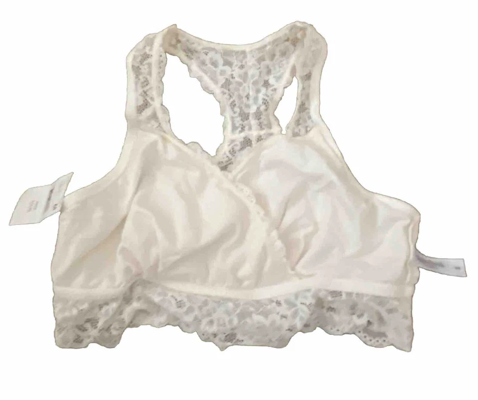 Motherhood Intimates Womens Nursing Bra Lace Ivory Maternity Pregnancy SZ M NEW - Image 3 of 4