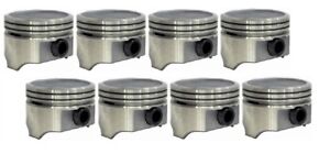 CHEVY CAR MARINE TRUCK 305 5.0L DISH TOP PISTONS & RINGS 3.736" BORE SET OF 8