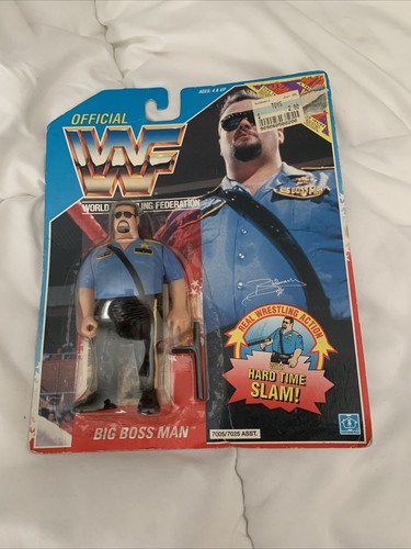 Vintage hasbro WWF/WWE big boss man figure series ...