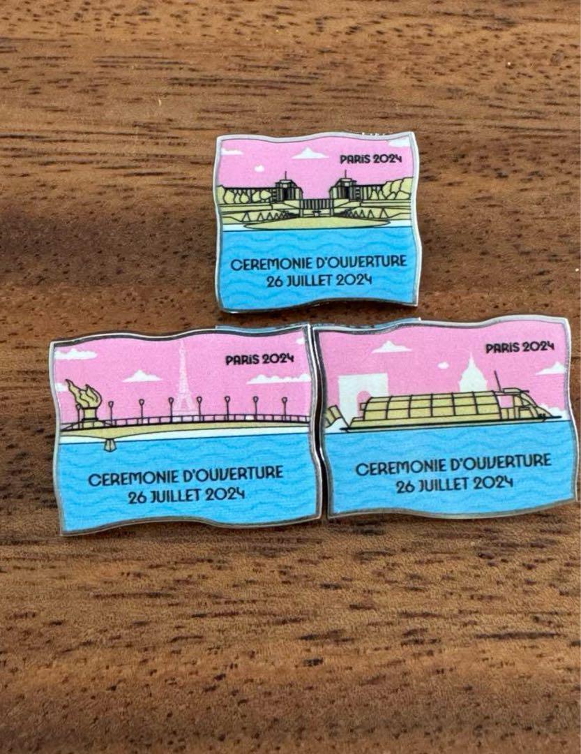 Paris Olympics 2024 Opening Ceremony Collectible Souvenir Pin Badge #62772a  