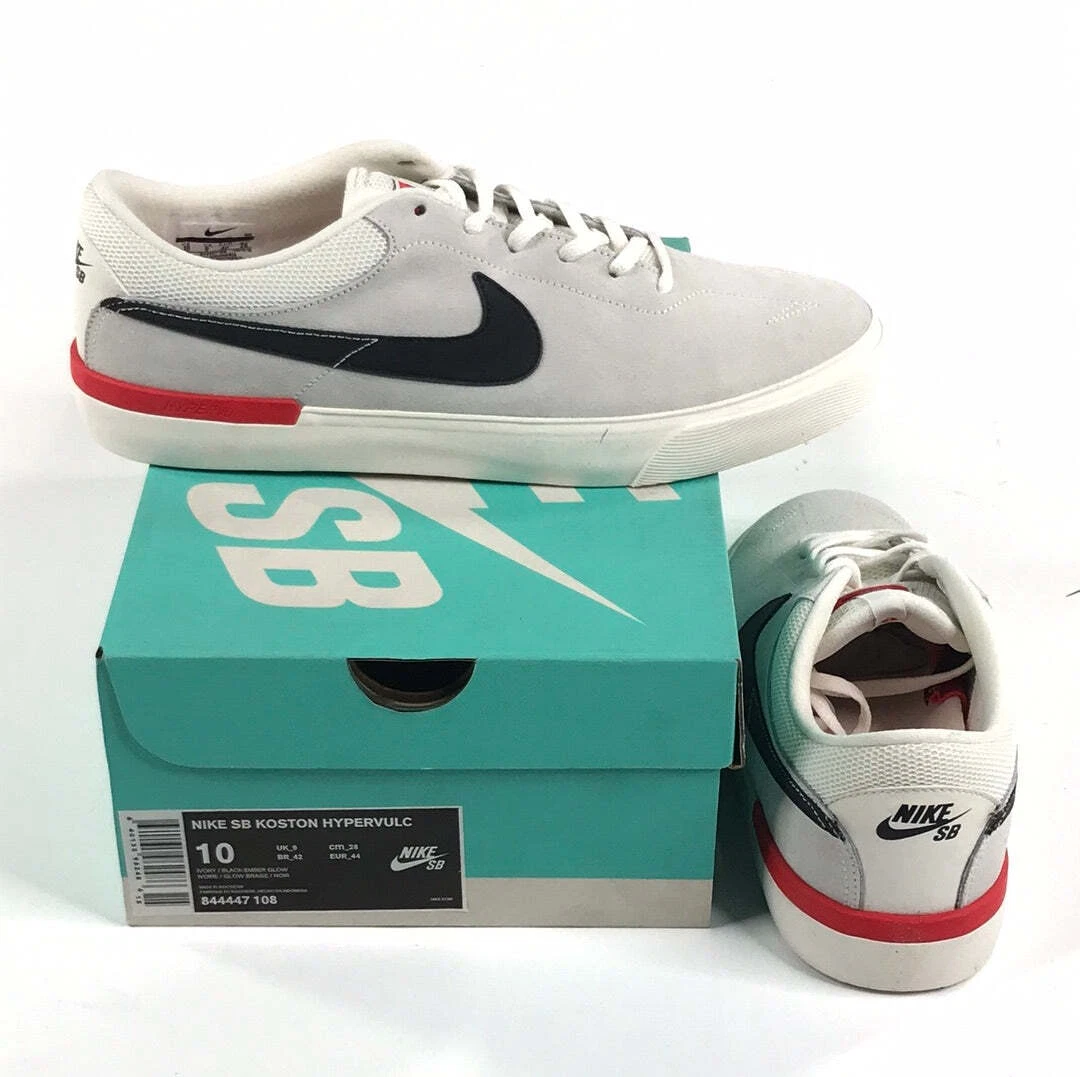 Nike SB Koston HyperVulc Ivory/Black-Ember Glow US Mens 10 844447 108 eBay