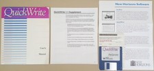 QuickWrite v1.1.1  1990 New Horizons Software...
